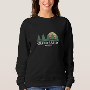 Grand Rapids Mi Vintage Throwback Retro 70s Sweatshirt