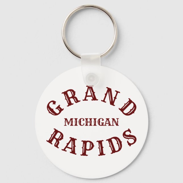 Grand Rapids, Michigan Keychain (Front)