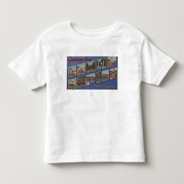 Grand Rapids, Michigan - Large Letter Scenes 2 Toddler T-shirt (Front)