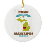 grand rapids, michigan Map – Home Is Where Ceramic Ornament grand rapids, michigan Map – Home Is Where Ceramic Ornament