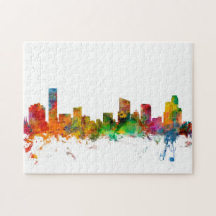 Grand Rapids Michigan Skyline Jigsaw Puzzle