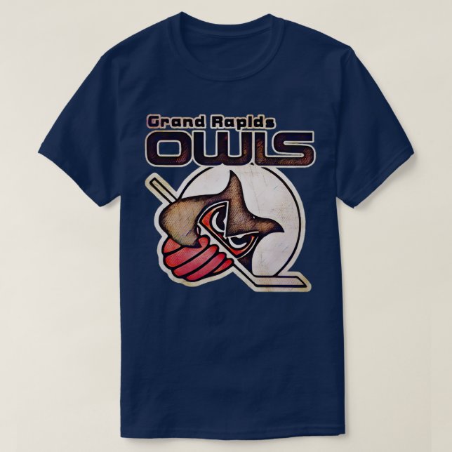 Grand Rapids Owls Hockey T-Shirt (Design Front)