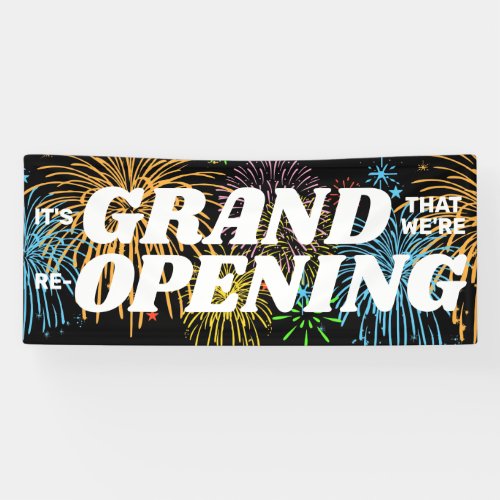 Grand Re_Opening Welcome Back display Banner
