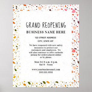 Grand Reopening Desert Terrazzo Poster