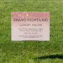 Grand Reopening Rose Gold Glitter Salon Sign