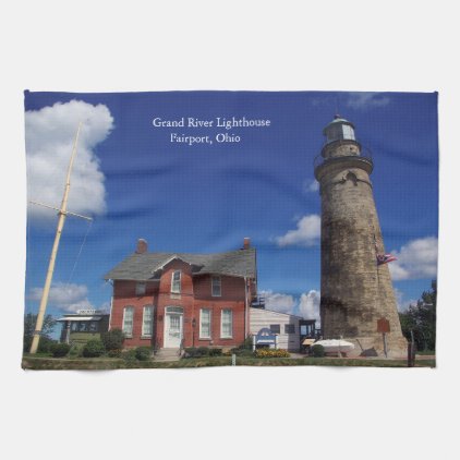 Grand River Lighthouse kitchen towel