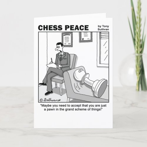 Grand Scheme of Things Chess Peace Greeting Card