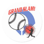 Grand Slam Baseball Classic Round Sticker