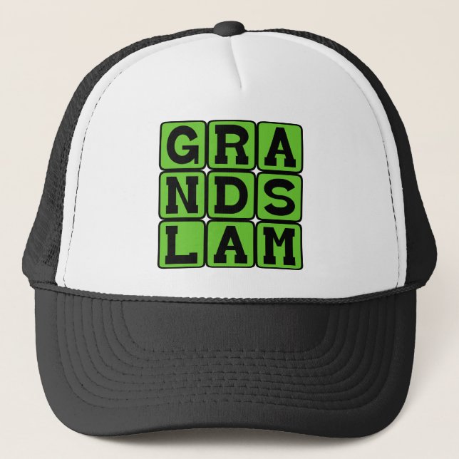 Grand Slam, Baseball Home Run Trucker Hat (Front)