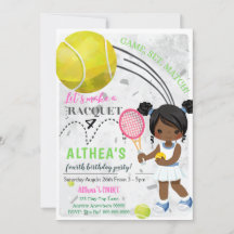 Grand Slam Birthday Invitation Card