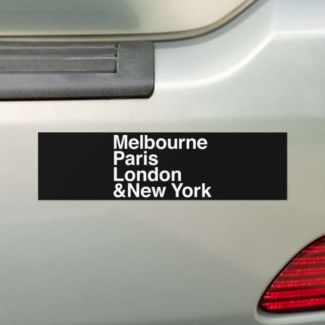 GRAND SLAM BUMPER STICKER (On Car)