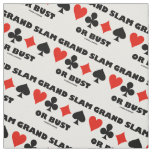 Grand Slam Or Bust Bridge Four Card Suits Fabric