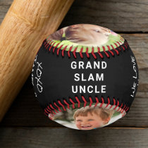 Grand Slam Uncle Black Photo Baseball