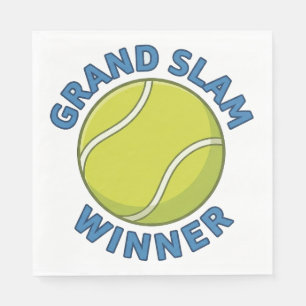 Grand Slam Winner Tennis Ball Sports Champion Napkins