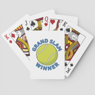 Grand Slam Winner Tennis Ball Sports Champion Poker Cards