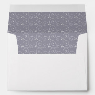 Grand Soiree Lilac Gray Wedding Lined Envelope