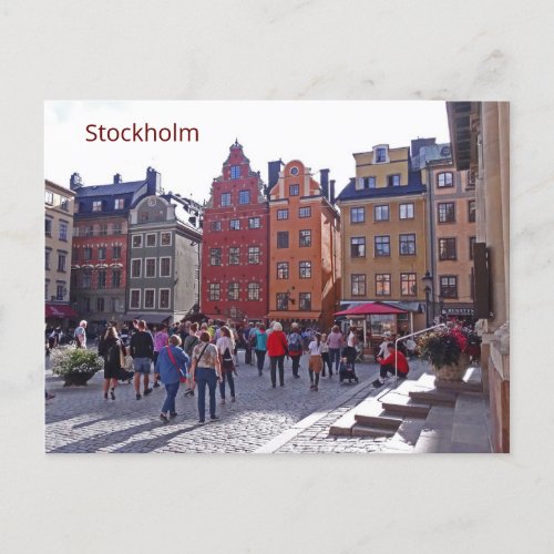 Grand Square Stortorget Old Town Stockholm Postcard