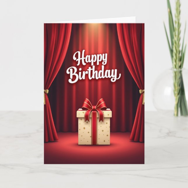 Grand Stage Birthday Card (Front)