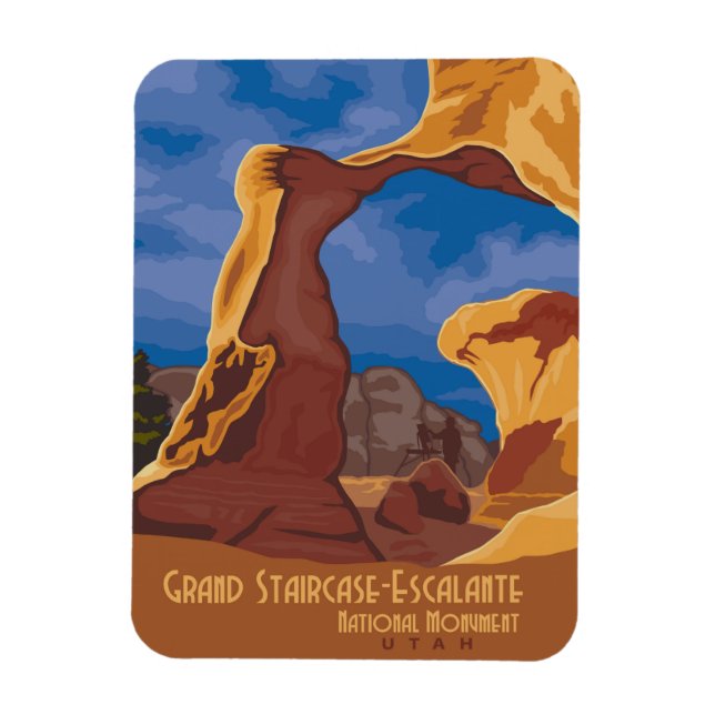 Grand Staircase-Escalante Magnet (Vertical)