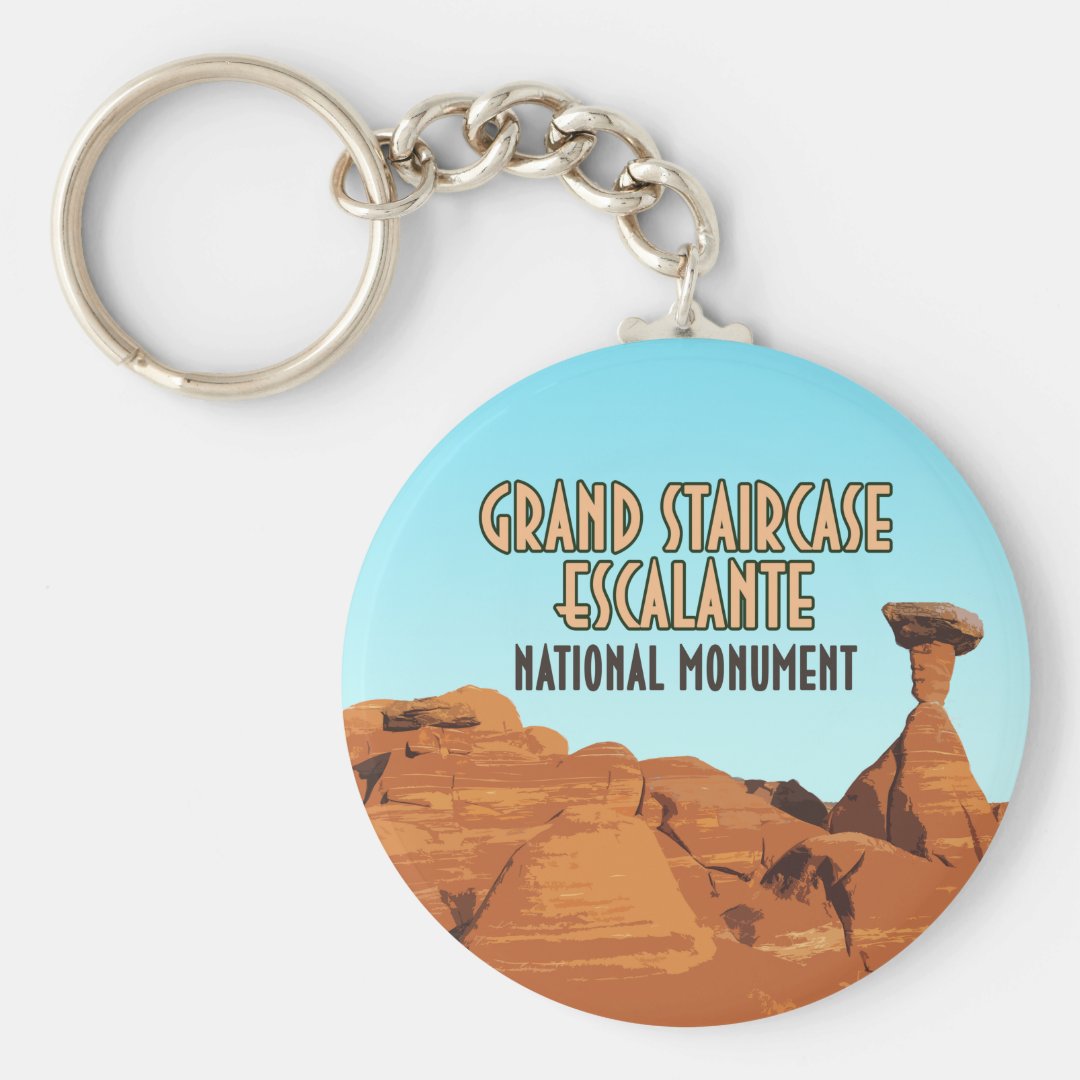 Grand Staircase Escalante National Monument Keychain | Zazzle