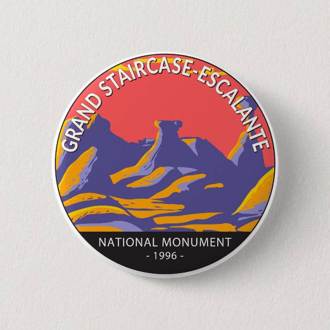 Grand Staircase Escalante National Monument Utah  Button (Front)