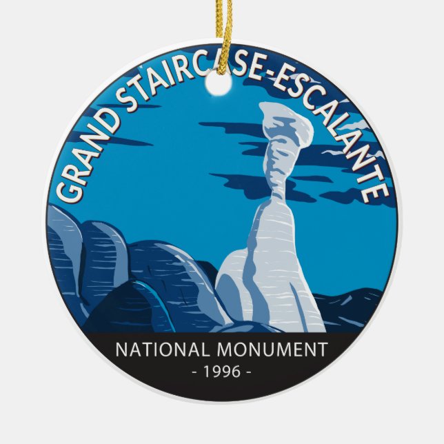 Grand Staircase Escalante National Monument Utah  Ceramic Ornament (Front)