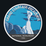 Grand Staircase Escalante National Monument Utah  Magnet<br><div class="desc">Grand Staircase Escalante vector artwork design. There are three main regions of the monument: the Grand Staircase,  the Kaiparowits Plateau,  and the Canyons of the Escalante.</div>