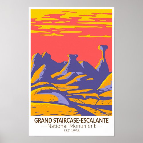Grand Staircase Escalante National Monument Utah Poster