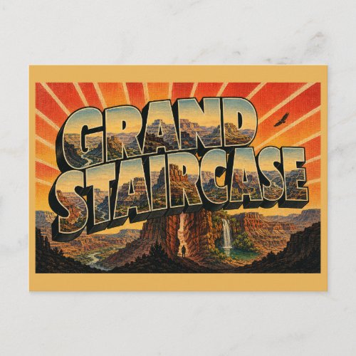Grand Staircase UT Colorful Cliffs Canyons Art Postcard
