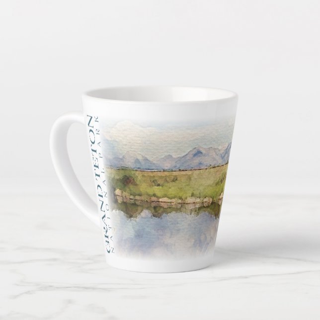 Grand Teton Coffee Cup, National Park Mug (Left Angle)