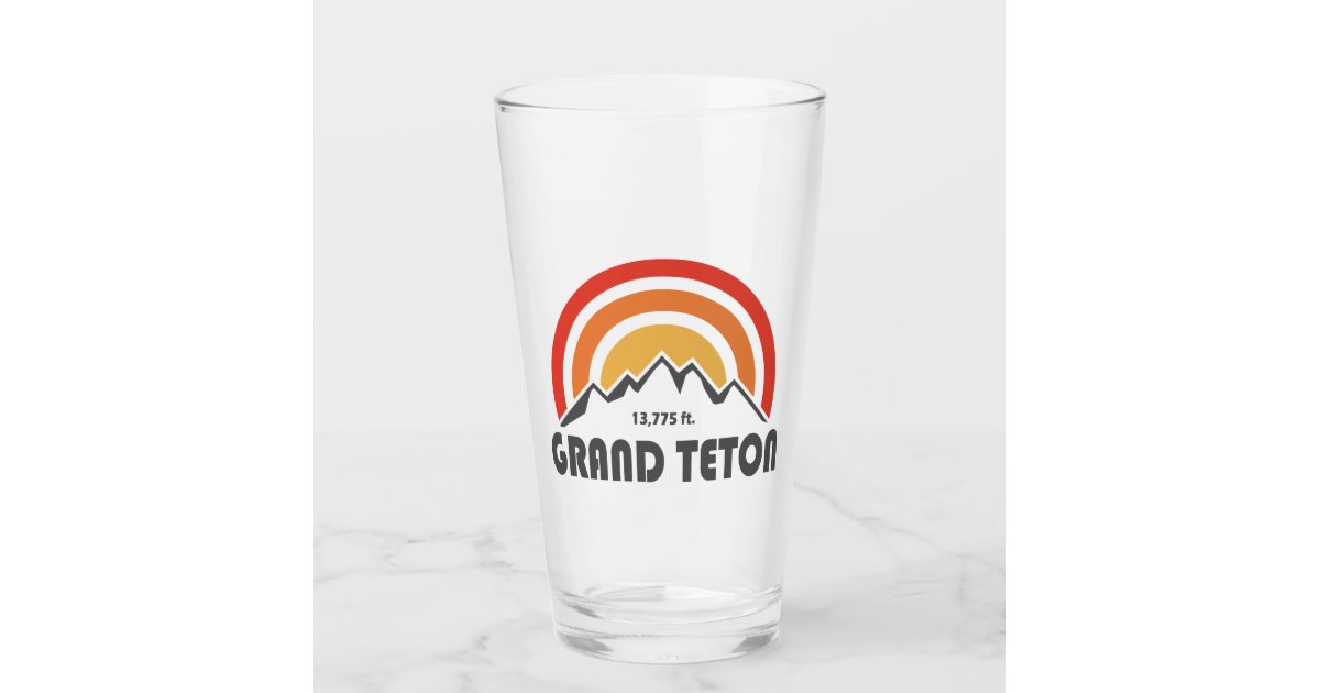 The Teton Pint | Handblown Mountain Beer Glass Made in USA