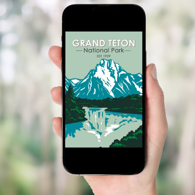Grand Teton Jackson Hole Valley National Park Poster (Front Digital)