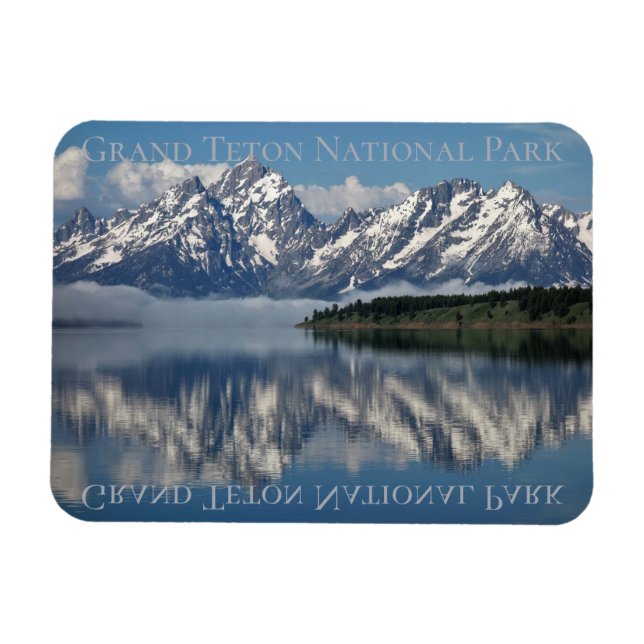 Grand Teton Jackson Lake Travel Magnet (Horizontal)