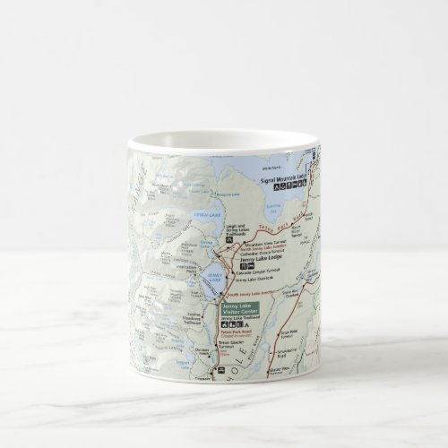 Grand Teton map mug