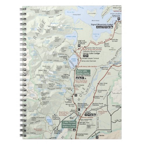 Grand Teton map notebook