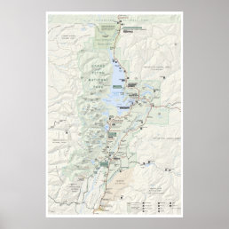 Grand Teton map poster