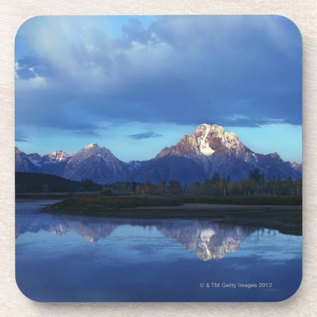 Grand Teton mountain range 2 Beverage Coaster (Front)