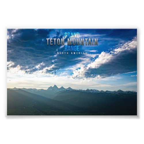 Grand Teton Mountain Range Photo Print