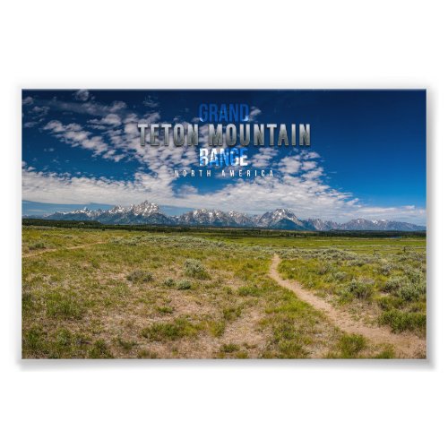 Grand Teton Mountain Range Photo Print