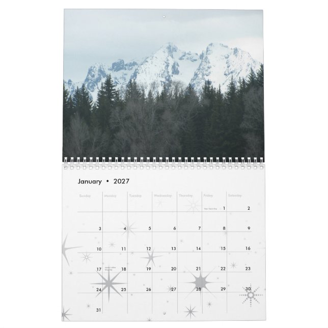 Grand Teton Mountains 2013 Calendar (Jan 2027)