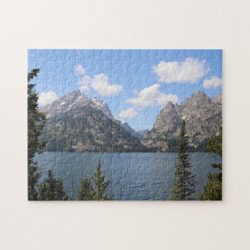 Grand Teton Mountains and Jenny Lake Jigsaw Puzzle