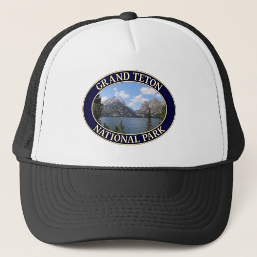 Grand Teton Mountains and Jenny Lake Wyoming Trucker Hat