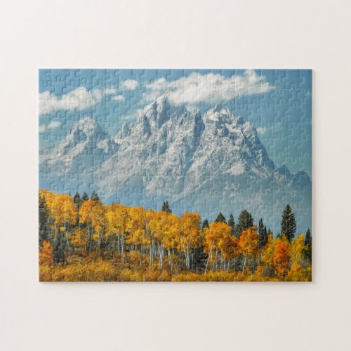 Grand Teton Mountains in the Fall Jigsaw Puzzle