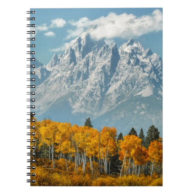 Grand Teton Mountains in the Fall Notebook (Front)
