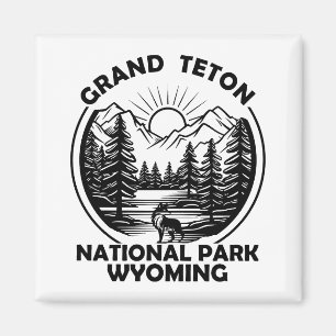 Grand Teton mountains National Park Wyoming Magnet