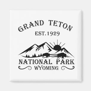 Grand Teton mountains National Park Wyoming Magnet