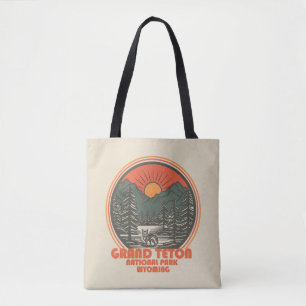 Grand Teton mountains National Park Wyoming Tote Bag