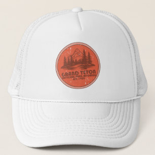 Grand Teton mountains National Park Wyoming Trucker Hat