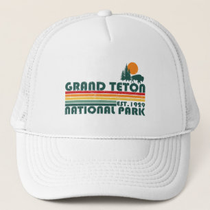 Grand Teton mountains National Park Wyoming Trucker Hat