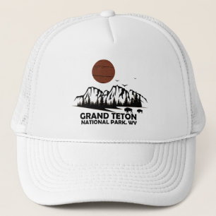 Grand Teton mountains National Park Wyoming Trucker Hat